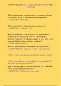 AAPD QE BOARD EXAM &lpar;&rpar;QUESTIONS WITH  ANSWERS