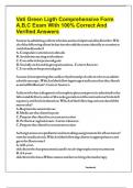 Vati Green Ligth Comprehensive Form A&comma;B&comma;C Exam With 100&percnt; Correct And Verified Answers
