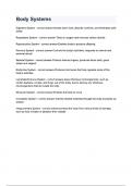body systems questions and answers