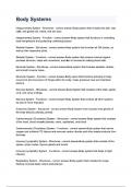 body systems questions and answers 1