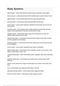 Body Systems questions and answers 2&period;