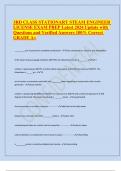 3RD CLASS STATIONARY STEAM ENGINEER LICENSE EXAM PREP Latest 2024 Update with Questions and Verified Answers 100&percnt; Corr