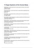 11 Organ Systems of the Human Body questions and answers &period;
