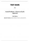 Test Bank For ocial Problems A Down-to-Earth Approach&comma; 2025 14th Edition by Jim M&period; Henslin Chapter 1-14