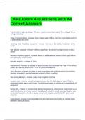 LARE Exam 4 Questions with All Correct Answers 