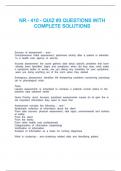 NR - 410 - QUIZ &num;3 QUESTIONS WITH COMPLETE SOLUTIONS
