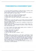 FUNDAMENTALS ASSIGNMENT QUIZ