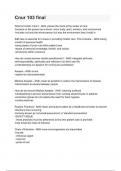 Cnur 103 final 3 questions and answers