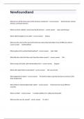 Newfoundland Complete Exam Actual Questions With Correct Detailed Answers&period;