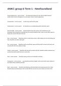 ANKC group 6 Term 1 - Newfoundland Certification Review Exam Questions And Correct Answers&period;