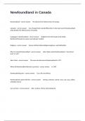 Newfoundland in Canada Practice Exam Questions With Well Elaborated Answers&period;