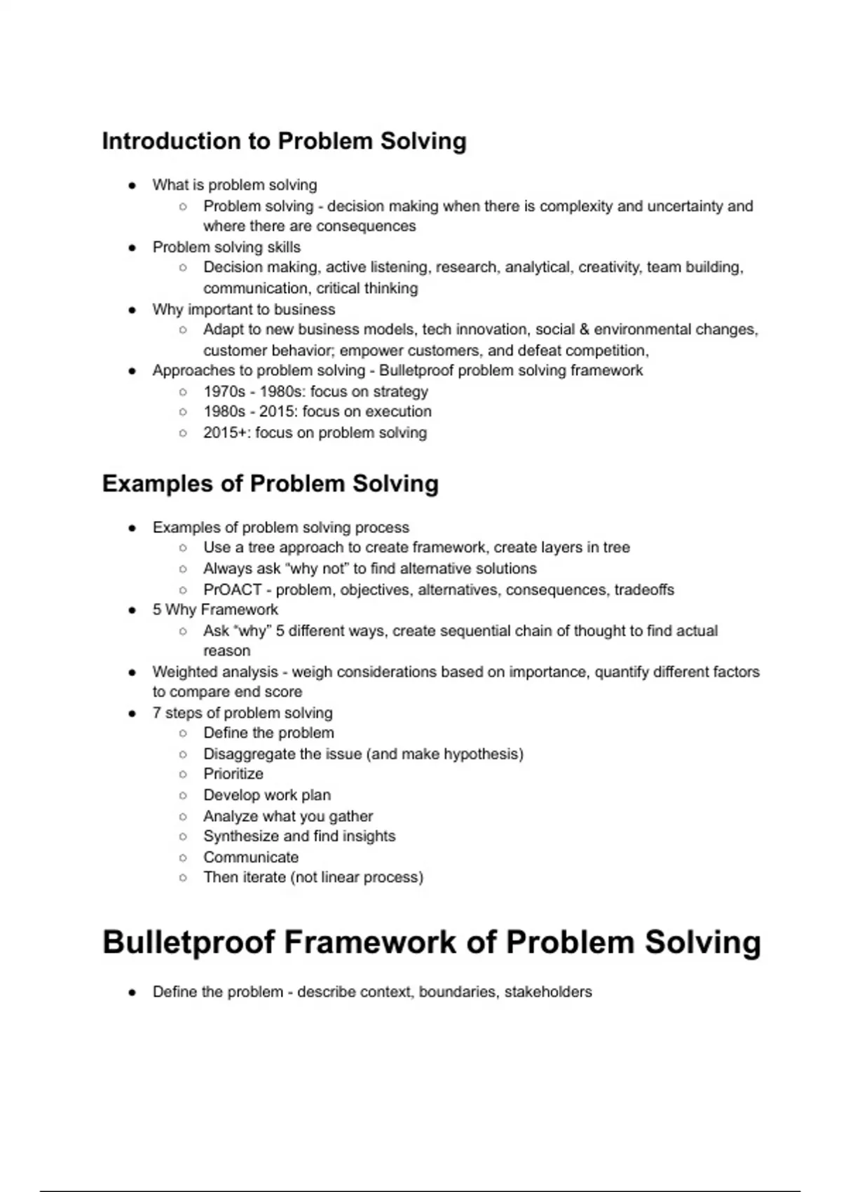 Introduction to Problem Solving and Problem Solving Approach - WPC 300 ...