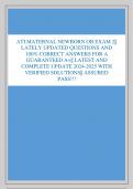 ATI MATERNAL NEWBORN OB EXAM 2&vert;&vert;  LATELY UPDATED QUESTIONS AND  100&percnt; CORRECT ANSWERS FOR A  GUARANTEED A&plus;&vert;&vert; LATEST AND  COMPLETE UPDATE 2024-2025 WITH  VERIFIED SOLUTIONS&vert;&vert; ASSURED  PASS&excl;&excl;&excl;