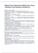 Event management final exam