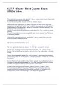 6&period;27&period;F - Exam - Third Quarter Exam STUDY bible