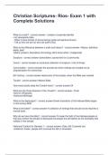 Christian Scriptures- Rios- Exam 1 with Complete Solutions