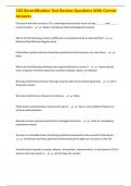 CJIS Recertification Test Review Questions With Correct Answers