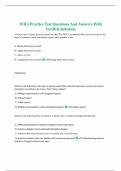 WRA Practice Test Questions And Answers With Verified Solutions 2024&sol;2025 Updates