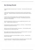 NL Driving Permit Certification Review Exam Questions And Answers Latest Download&period;