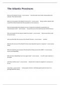 The Atlantic Provinces Practice Actual Exam Questions And Answers Well Elaborated&period;