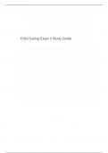 Child Caring Exam 3 Study Guide 2024 with complete answers