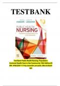 Test Bank Public Health Nursing -Centered Health Care in the Communityg10th EditiongISBN&colon;9780323611114 by Jeanette Lancaster&comma; Marcia Stanhope