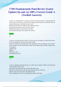 ATI Fundamentals CMS Exams &lpar;Latest 2024&sol; 2025 Updates STUDY BUNDLE PACKAGE WITH COMPLETE SOLUTIONS&rpar; Qs and As&vert; 100&percnt; Correct&vert; Grade A &lpar;Verified Answers&rpar;