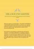 CNML & NE-BC STUDY QUESTIONS WITH GUARANTEED ACCURATE ANSWERS &vert;VERIFIED