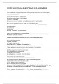 CSCE 3600 FINAL QUESTIONS AND ANSWERS