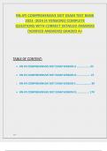 RN ATI COMPREHENSIVE EXIT EXAMS 2024&sol;2025 TEST BANK&vert; 4 DIFFERENT VERSION &lpar; VERSION A&comma; B&comma; C & D&rpar; EACH VERSION CONTAINS 180 REAL EXAM QUESTIONS WITH CORRECT DETAILED ANSWERS  &lpar;VERIFIED ANSWERS&rpar; ALREADY GRADED A&plus;&vert; ATI COMPREHENSIVE EXIT 2024&sol;2025 &lpar;NEW&excl;&excl;&rpar;