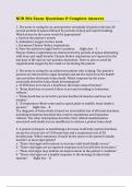 NUR 206 Exam&colon; Questions & Complete Answers