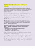 NURS 206 Final Exam&colon; Questions And Accurate Answers