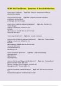 NURS 206 Final Exam &ndash; Questions & Detailed Solutions