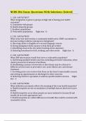 NURS 206 Exam&colon; Questions With Solutions &lpar;Solved&rpar;