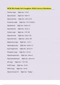 NUR 206 Study Set Complete With Correct Solutions