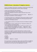 NUR206 Exam 1&colon; Questions & Complete Answers 