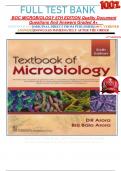 FULL TEST BANK  BOC MICROBIOLOGY 6TH EDITION Quality Document Questions And Answers Graded A&plus;     