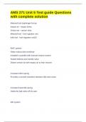 AMS 271 Unit 5 Test guide Questions with complete solution