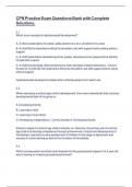 CPN Practice Exam Questions Bank with Complete Solutions&period;