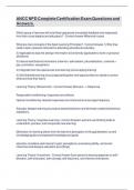 ANCC NPD Complete Certification Exam Questions and Answers&period;