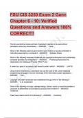 FSU CIS 3250 Exam 2 Gann Chapter 6 - 10&colon; Verified Questions and Answers 100&percnt; CORRECT&excl;&excl;