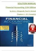 Solution Manual For Financial Accounting&comma; 11th Edition by Jerry J&period; Weygandt&comma; Paul D&period; Kimmel&comma; Verified Chapters 1 - 13&comma; Complete Newest Version