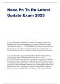 Nace Pn To Rn Latest Update Exam 2025