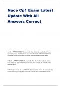 Nace Cp1 Exam Latest Update With All Answers Correct