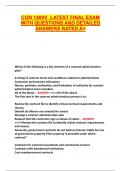 CON 1400V  LATEST FINAL EXAM WITH QUESTIONS AND DETAILED ANSWERS RATED A&plus;