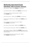 Barbering state board Exam Questions with Accurate Answers