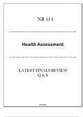 (Regis) NR 414 (Health Assessment) Latest Finals Review Q & S 2024