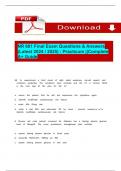 NR 601 Final Exam Questions & Answers &lpar;Latest 2024 &sol; 2025&rpar; &colon; Practicum &vert;&vert;Complete A&plus; Guide
