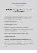 BIOC 201 Test 1 Questions And Answers &lpar;Guaranteed A&plus;&rpar;