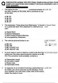 FIREFIGHTER HAZMAT OPS TEST FINAL EXAM N 2024 ACTUAL EXAM COMPLETE QUESTIONS AND CORRECT DETAILED ANSWERS &lpar;100&percnt; VERIFIED ANSWERS